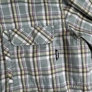 Rohan Central Shirt Mens L BChecked Short Sleeve Walking Moisture Control